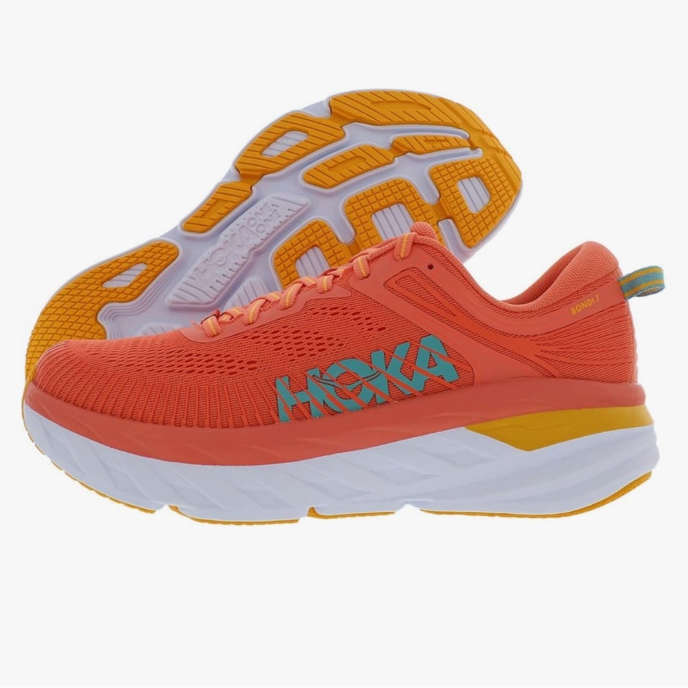 Hoka One One Bondi 7 Camillia/Coastal Size 9.  Pre-Owned Condition